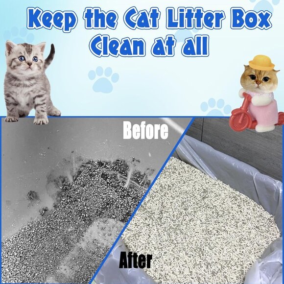 60-Count Extra-Thick Drawstring Cat Litter Box Liners - Picture 6 of 7